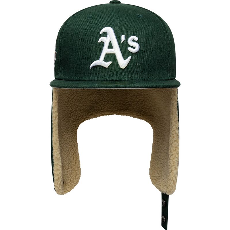 kepsar-platt-gron-justerad-59fifty-dogear-world-series-fran-oakland-athletics-mlb-av-new-era