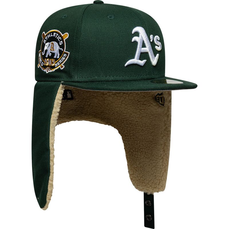 kepsar-platt-gron-justerad-59fifty-dogear-world-series-fran-oakland-athletics-mlb-av-new-era