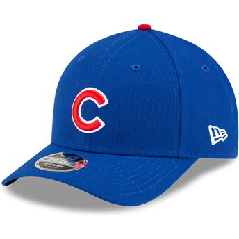 Kepsar böjd blå snapback 9FORTY M-Crown Player Replica från Chicago Cubs MLB av New Era