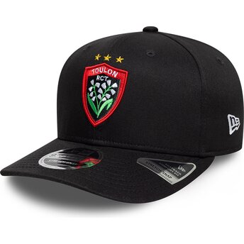 Kepsar böjd svart snapback 9SEVENTY Stretch Snap Lily från Rugby Club Toulonnais French Rugby Federation FFR av New Era