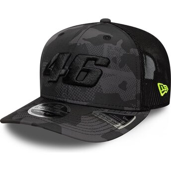 Kepsar böjd kamouflage snapback 9SEVENTY Stretch Snap från Valentino Rossi VR46 MotoGP av New Era