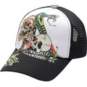 kepsar-bojd-svart-snapback-snake-and-skull-av-ed-hardy