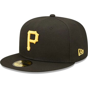 Kepsar platt svart justerad 59FIFTY AC Perf från Pittsburgh Pirates MLB av New Era