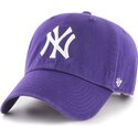 kepsar-bojd-violett-justerbart-band-clean-up-no-loop-label-fran-new-york-yankees-mlb-av-47-brand