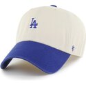 kepsar-bojd-beige-justerbart-band-clean-up-base-runner-two-tone-fran-los-angeles-dodgers-mlb-av-47-brand