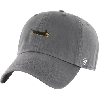 Kepsar böjd grå justerbart band Clean Up Base Runner Icon Dog av 47 Brand
