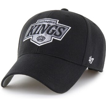 Kepsar böjd svart justerbart band MVP Essential från Los Angeles Kings NHL av 47 Brand