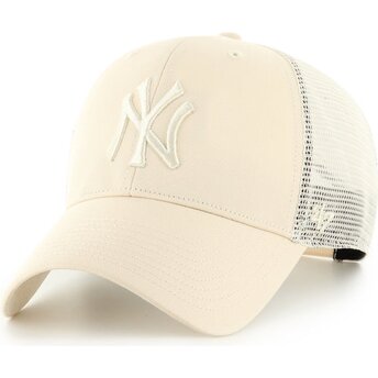 Kepsar böjd beige snapback MVP Branson från New York Yankees MLB av 47 Brand