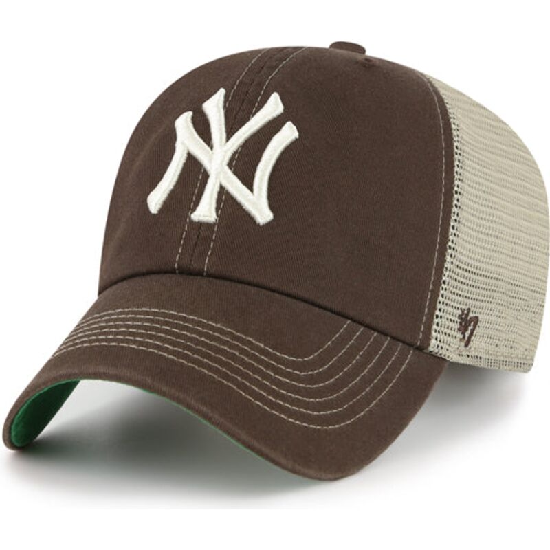 kepsar-bojd-brun-snapback-clean-up-trawler-fran-new-york-yankees-mlb-av-47-brand