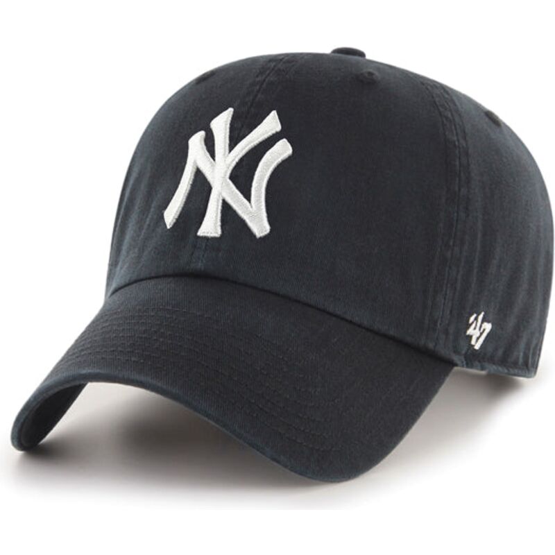 svart-kurvad-keps-new-york-yankees-mlb-clean-up-fran-47-brand