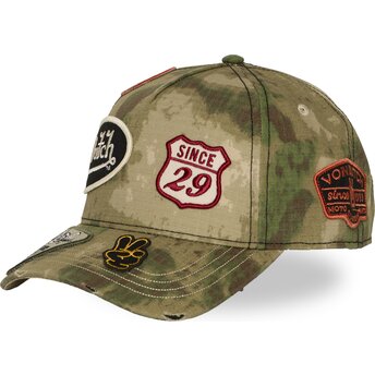Kepsar böjd kamouflage snapback KAMO04 av Von Dutch