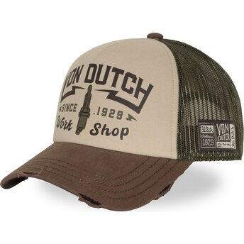 Kepsar böjd brun snapback CREW40 av Von Dutch