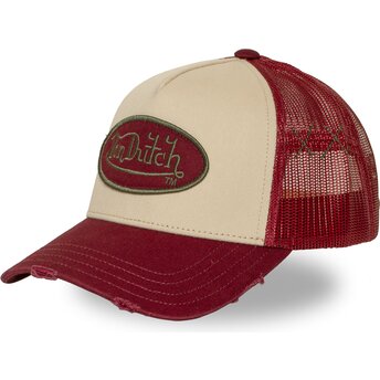 Kepsar böjd röd snapback USED 16 av Von Dutch