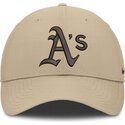 kepsar-bojd-beige-justerbart-band-structured-uv-poly-ripstop-fran-oakland-athletics-mlb-av-nike