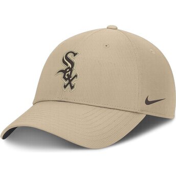 Kepsar böjd beige justerbart band Club Structured Uv Poly Ripstop från Chicago White Sox MLB av Nike