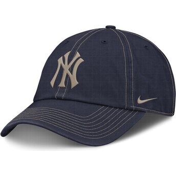 Kepsar böjd marinblå justerbart band Fathers Day Club Unstructured Organic Cotton från New York Yankees MLB av Nike