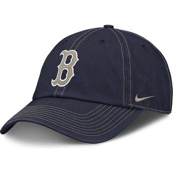 Kepsar böjd marinblå justerbart band Fathers Day Club Unstructured Organic Cotton från Boston Red Sox MLB av Nike
