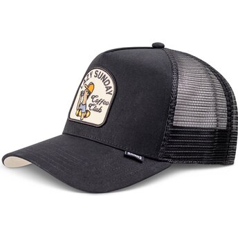 Kepsar böjd svart snapback HFT Skaterboy av Djinns