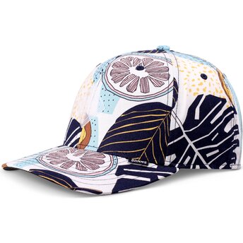 Kepsar böjd blå snapback TrueFit Aloha Blue av Djinns