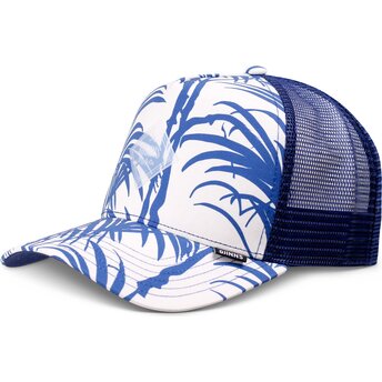 Kepsar böjd blå snapback HFT Allover Palm av Djinns