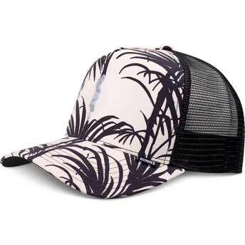 Kepsar böjd svart snapback HFT Allover Palm av Djinns