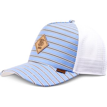 Kepsar böjd blå snapback HFT Business Stripe av Djinns
