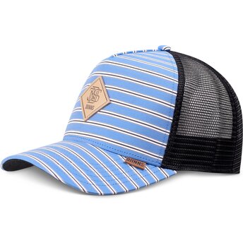 Kepsar böjd blå snapback HFT Business Stripe av Djinns