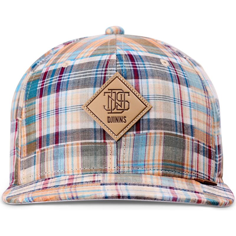 kepsar-platt-flerfargad-snapback-patch-check-turquioise-av-djinns