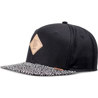 Kepsar platt svart snapback Gothic Freestyle Rev av Djinns