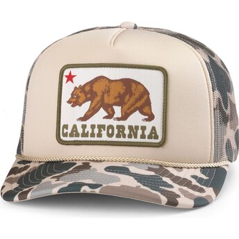 Kepsar böjd kamouflage snapback Mallard Foamy från California Bear av American Needle