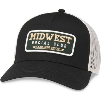 Kepsar böjd svart snapback Valin från Midwest Social Club av American Needle