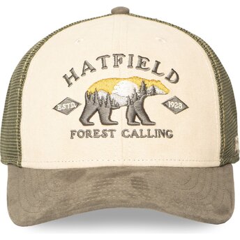 Kepsar böjd grön snapback SEMI BEA av Hatfield