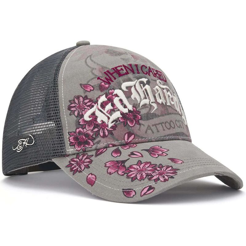 kepsar-bojd-gra-snapback-floral-tattoo-city-vintage-wash-av-ed-hardy