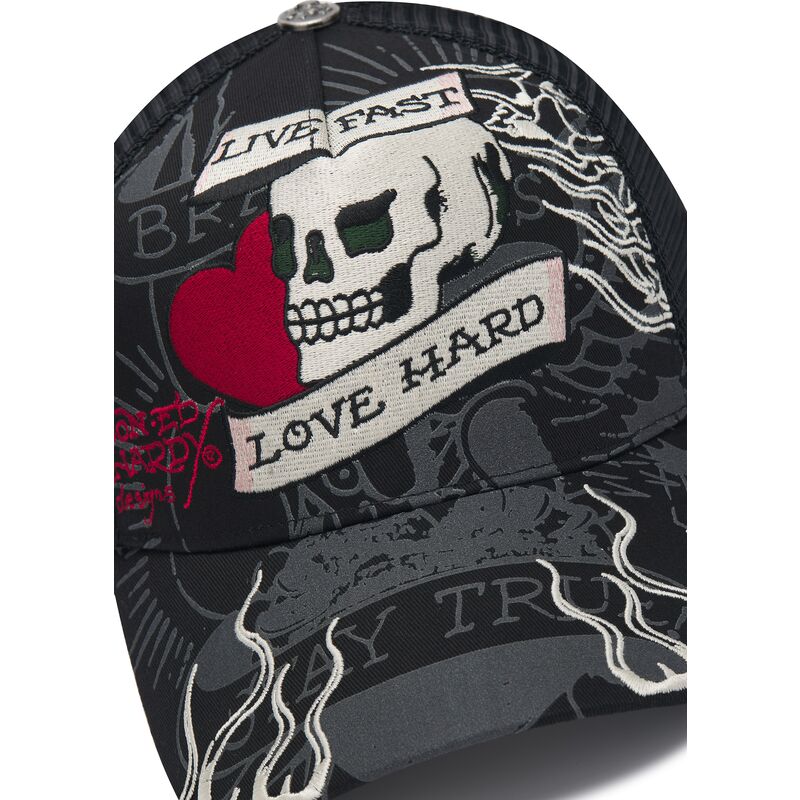 kepsar-bojd-svart-snapback-live-fast-love-hard-av-ed-hardy