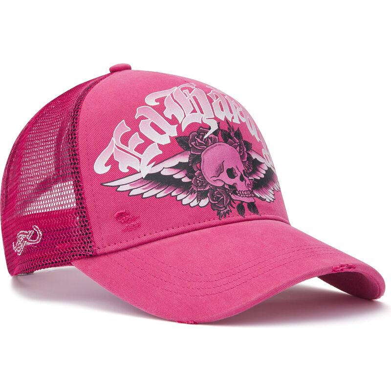 kepsar-bojd-rosa-snapback-flaming-gothic-skull-washed-av-ed-hardy