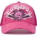kepsar-bojd-rosa-snapback-flaming-gothic-skull-washed-av-ed-hardy
