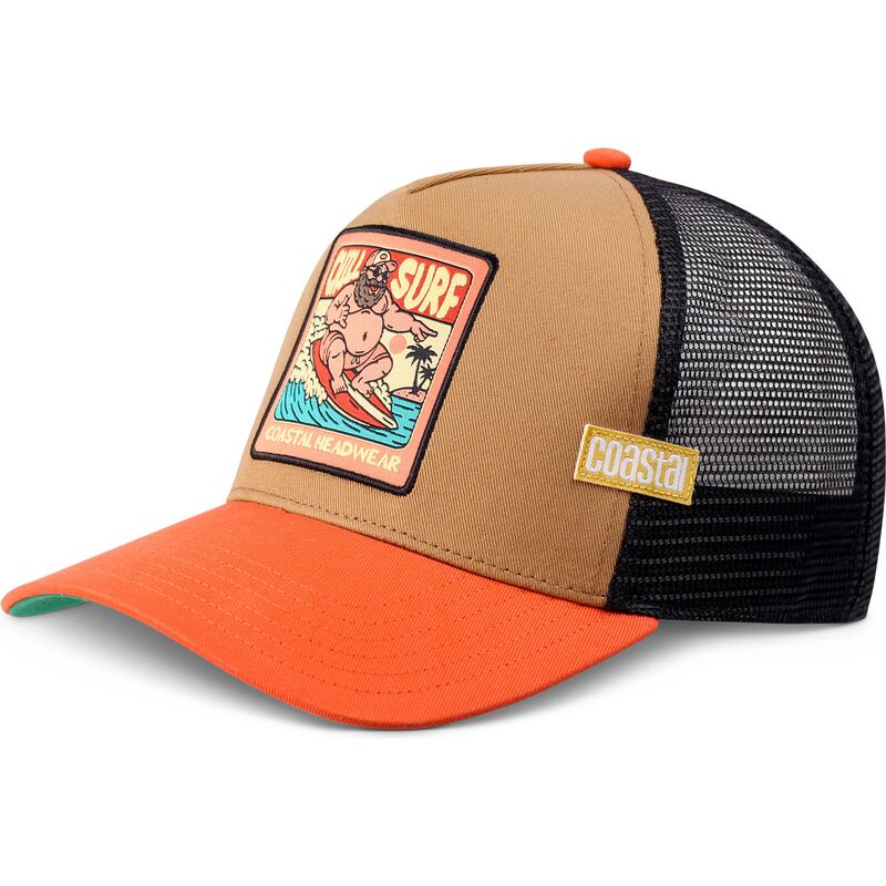 kepsar-bojd-brun-snapback-hft-chill-surf-av-coastal
