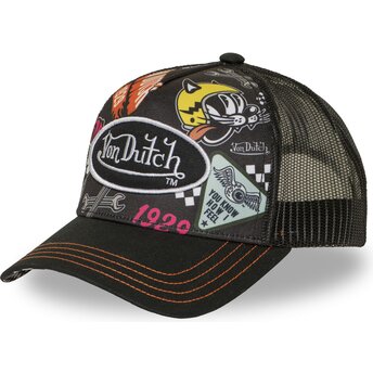 Kepsar böjd svart snapback SUBL19 av Von Dutch
