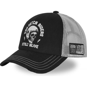 Kepsar böjd svart snapback CREW38 av Von Dutch