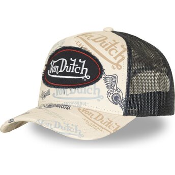 Kepsar böjd beige snapback CAFE11 av Von Dutch