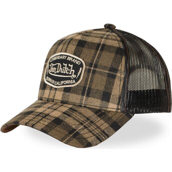 Kepsar böjd brun snapback CAR08 av Von Dutch