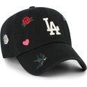 kepsar-bojd-svart-justerbart-band-clean-up-multi-scatter-fran-los-angeles-dodgers-mlb-av-47-brand