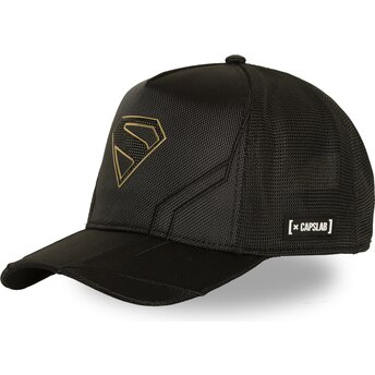 Kepsar böjd svart snapback DC13 TEC Superman DC Comics av Capslab