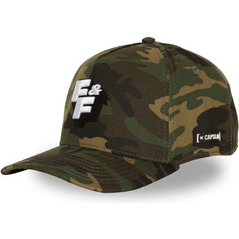 Kepsar böjd kamouflage snapback FF01 LOG Fast & Furious av Capslab