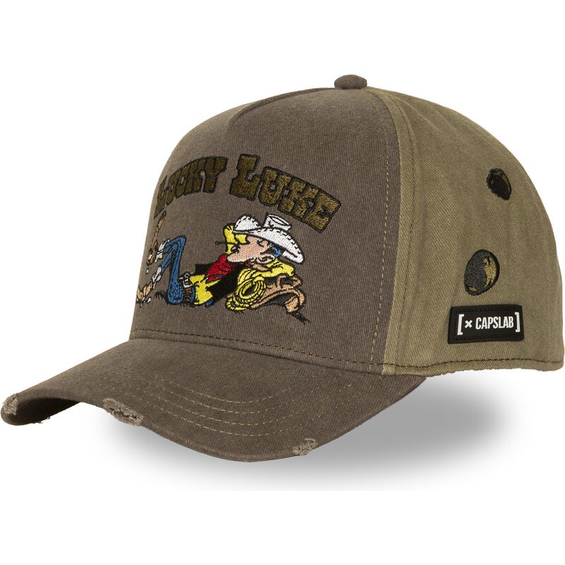 kepsar-bojd-brun-snapback-lck4-luc-lucky-luke-av-capslab