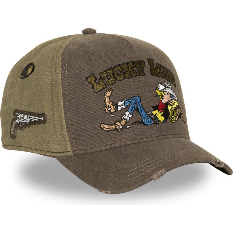 kepsar-bojd-brun-snapback-lck4-luc-lucky-luke-av-capslab