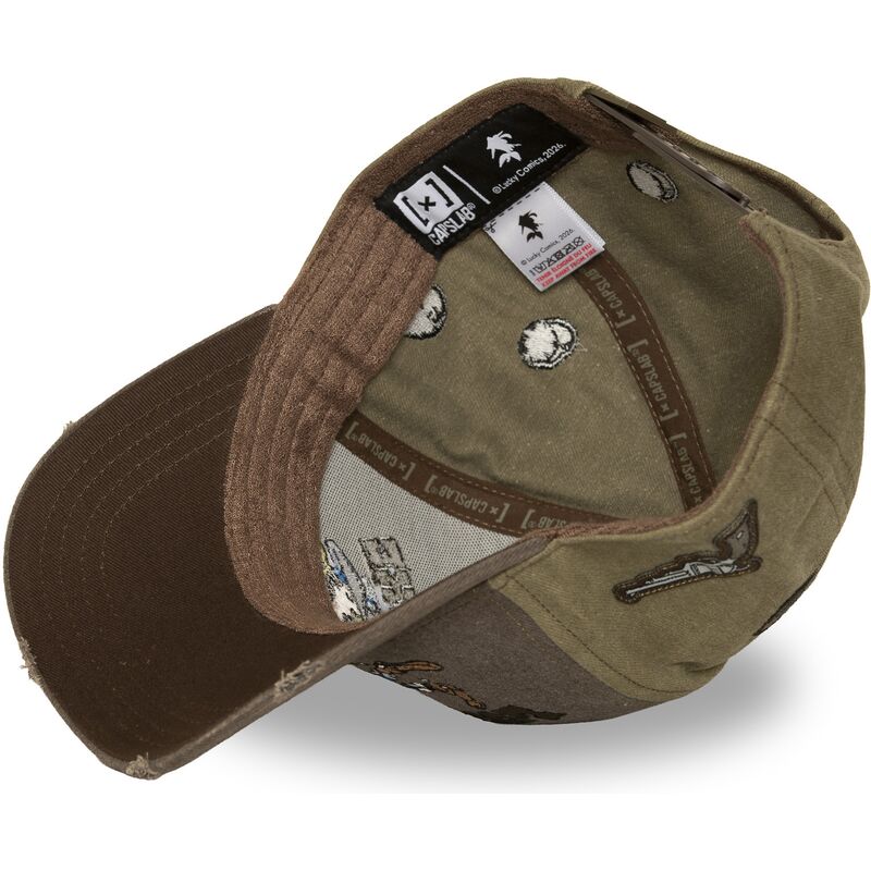 kepsar-bojd-brun-snapback-lck4-luc-lucky-luke-av-capslab
