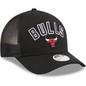 kepsar-bojd-svart-snapback-9forty-m-crown-a-frame-pomp-fran-chicago-bulls-nba-av-new-era