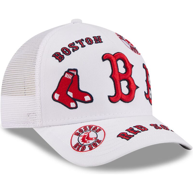 kepsar-bojd-vit-snapback-9forty-m-crown-a-frame-all-over-fran-boston-red-sox-mlb-av-new-era