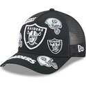 kepsar-bojd-svart-snapback-9forty-m-crown-a-frame-all-over-fran-las-vegas-raiders-nfl-av-new-era